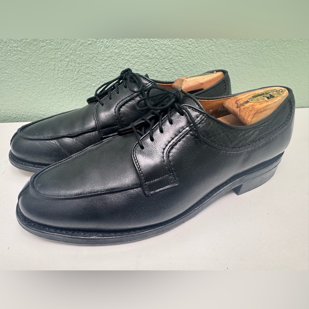 Allen Edmonds Stockbridge Black 9D Men’s Shoes – Made in USA – Leather Derby
